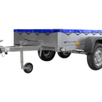 Havetrailer 264/2 tip Mit støttehjul, presenningsstøtter Und Blauer flad presenning