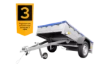 Havetrailer 201 TIP med flad presenning, støttehjul og presenningsstøtter - Billede 6
