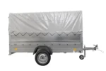 Køretøjsanhænger med Plane GARDEN TRAILER 264 TIP [med støttehjul, ekstra sidetofter, høj presenning og bøjler] - Billede 4