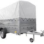 Køretøjsanhænger med Plane GARDEN TRAILER 264 TIP [med støttehjul, ekstra sidetofter, høj presenning og bøjler]