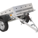 Minianhænger til Pkw Havetrailer 150 TIP 150×106 cm 750 kg [med flad presenning, presenningsstøtter, støttehjul]