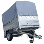 Personbilanhænger 750 kg ubremset Havetrailer 201 TIP med ekstra sidetofter, støttehjul, høj presenning og bøjler