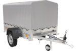 Personbilanhænger Havetrailer 201 TIP med støttehjul, høj presenning og bøjler
