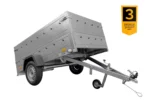 Personbil tippevogn 230×125 Havetrailer 230 TIP Unitrailer 750 kg med støttehjul og ekstra sidetofter - Billede 5