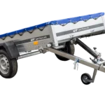 Personbil tippanhænger Havetrailer 230 TIP [230 cm x 125 cm] med flad presenning, støttehjul og presenningsstøtter